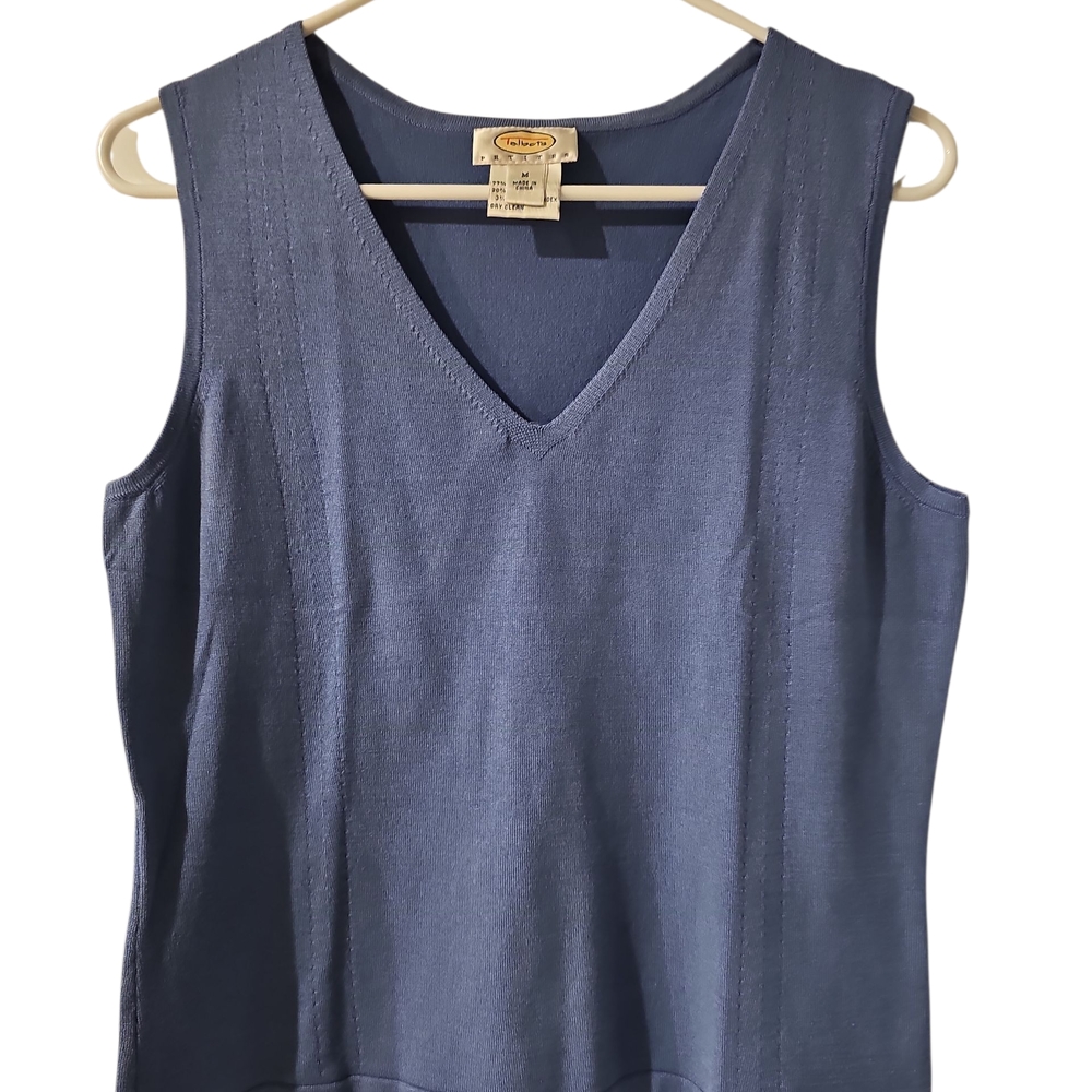 Talbots V-Neck Blue Sweater